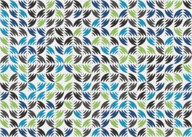 soyut geometrik desen, hesaplama sanatı illüstrasyonu