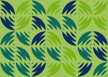 Soyut geometrik desen üretken hesaplama sanatı illüstrasyonu, fayans renk parçalarının taklidi