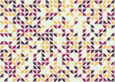 Soyut Geometrik Desen üretken hesaplama sanatı çizimi