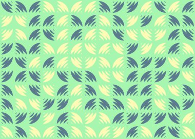 Soyut geometrik desen üretken hesaplama sanatı illüstrasyonu, fayans renk parçalarının taklidi