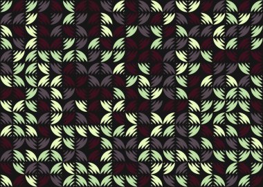 Soyut Geometrik Desen, hesaplama sanatı çizimi