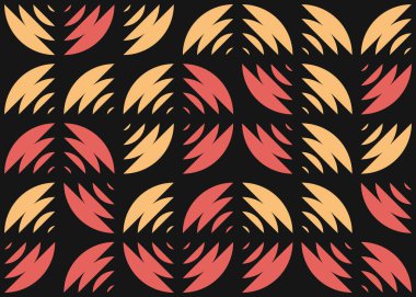 Soyut Geometrik Desen üretken hesaplama sanatı çizimi