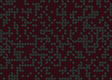 Soyut geometrik desen üretken hesaplama sanatı illüstrasyonu, fayans renk parçalarının taklidi