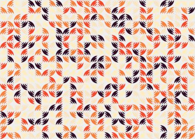 soyut geometrik desen, hesaplama sanatı illüstrasyonu