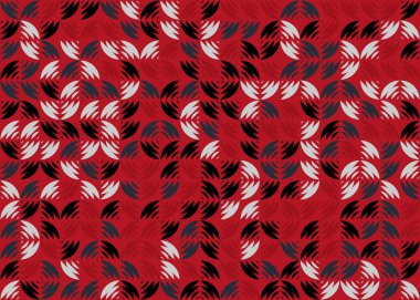 Soyut Geometrik Desen üretken hesaplama sanatı çizimi