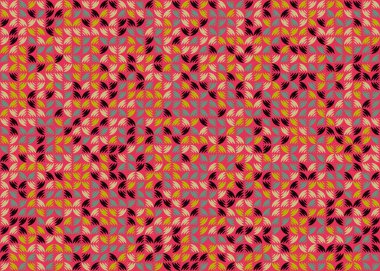 Soyut Geometrik Desen üretken hesaplama sanatı çizimi