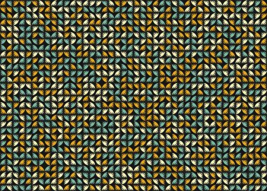 Soyut Geometrik Desen, hesaplama sanatı çizimi