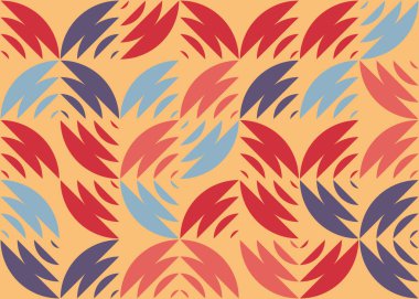 Soyut Geometrik Desen üretken hesaplama sanatı çizimi