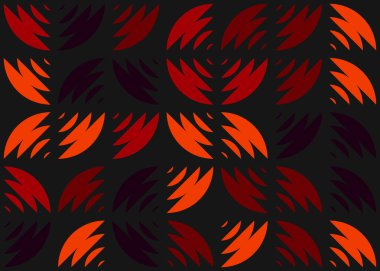 Soyut Geometrik Desen üretken hesaplama sanatı çizimi