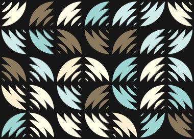 soyut geometrik desen, hesaplama sanatı illüstrasyonu