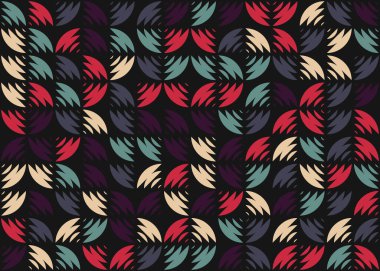 Soyut Geometrik Desen üretken hesaplama sanatı çizimi