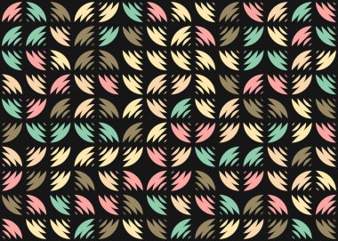 soyut geometrik desen, hesaplama sanatı illüstrasyonu