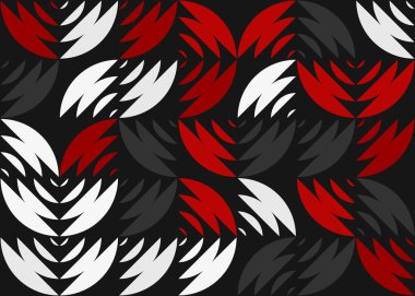 Soyut Geometrik Desen üretken hesaplama sanatı çizimi