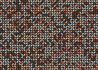 Soyut Geometrik Desen, hesaplama sanatı çizimi