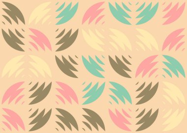 Soyut Geometrik Desen üretken hesaplama sanatı çizimi