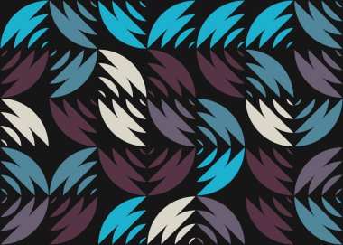 Soyut Geometrik Desen üretken hesaplama sanatı çizimi