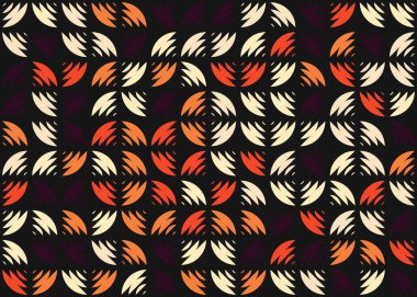 Soyut Geometrik Desen üretken hesaplama sanatı çizimi