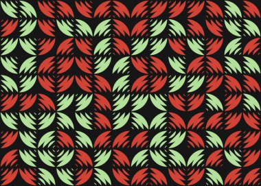 Soyut Geometrik Desen üretken hesaplama sanatı çizimi