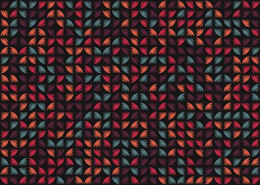 Soyut Geometrik Desen üretken hesaplama sanatı çizimi