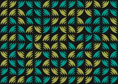 Soyut Geometrik Desen, hesaplama sanatı çizimi