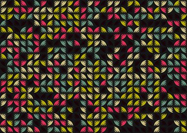 Soyut Geometrik Desen, hesaplama sanatı çizimi