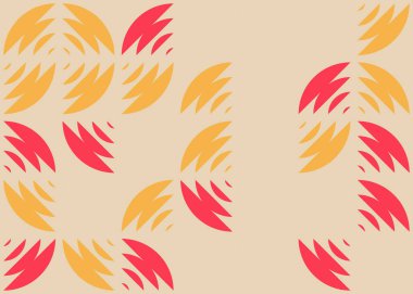 Soyut Geometrik Desen üretken hesaplama sanatı çizimi