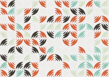 Soyut Geometrik Desen üretken hesaplama sanatı çizimi