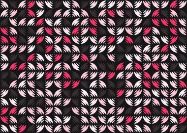 Soyut Geometrik Desen üretken hesaplama sanatı çizimi