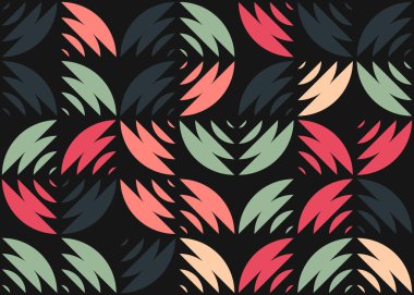 Soyut Geometrik Desen, hesaplama sanatı çizimi