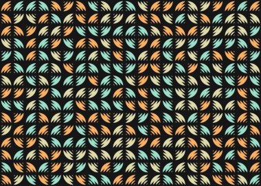 Soyut Geometrik Desen üretken hesaplama sanatı çizimi