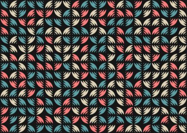 Soyut Geometrik Desen üretken hesaplama sanatı çizimi