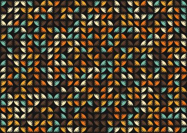 Soyut Geometrik Desen üretken hesaplama sanatı çizimi