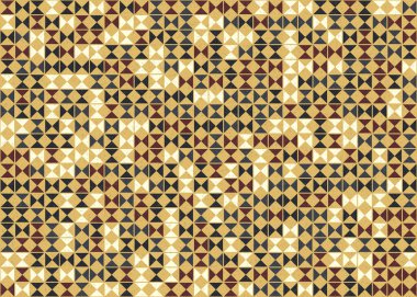 Soyut geometrik desen üretken hesaplama sanatı illüstrasyonu, fayans renk parçalarının taklidi