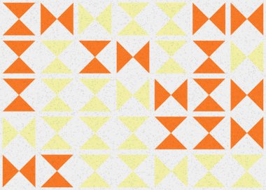 Soyut geometrik desen üretken hesaplama sanatı illüstrasyonu, fayans renk parçalarının taklidi