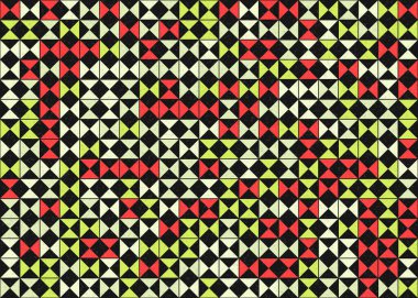 Soyut Geometrik Desen üretken hesaplama sanatı çizimi