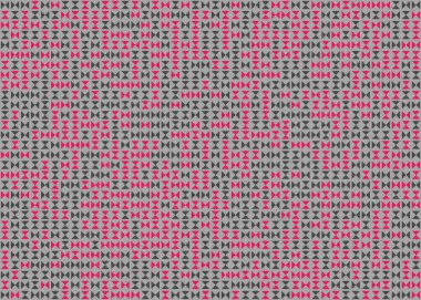 Soyut geometrik desen üretken hesaplama sanatı illüstrasyonu, fayans renk parçalarının taklidi