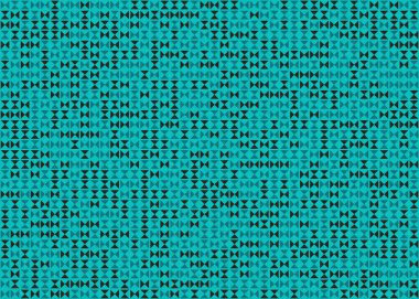 Soyut geometrik desen üretken hesaplama sanatı illüstrasyonu, fayans renk parçalarının taklidi