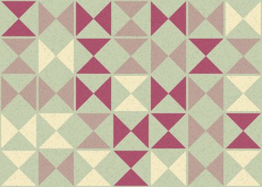 Soyut geometrik desen üretken hesaplama sanatı illüstrasyonu, fayans renk parçalarının taklidi