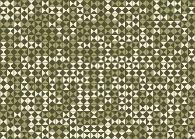 Soyut geometrik desen üretken hesaplama sanatı illüstrasyonu, fayans renk parçalarının taklidi