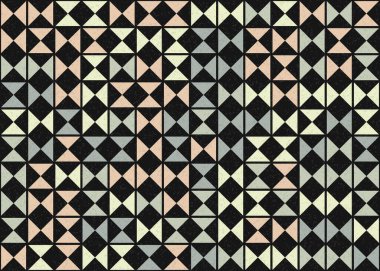 Soyut Geometrik Desen üretken hesaplama sanatı çizimi