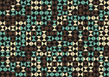 Soyut Geometrik Desen üretken hesaplama sanatı çizimi