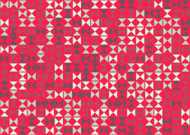 Soyut Geometrik Desen üretken hesaplama sanatı çizimi