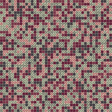 Soyut Geometrik Desen üretken hesaplama sanatı çizimi