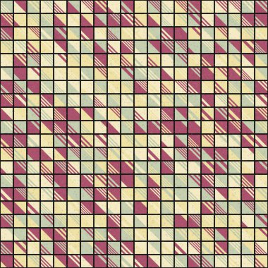 Soyut Geometrik Desen üretken hesaplama sanatı çizimi