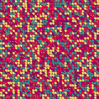 Soyut Geometrik Desen üretken hesaplama sanatı çizimi