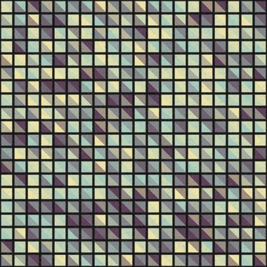 Soyut Geometrik Desen üretken hesaplama sanatı çizimi