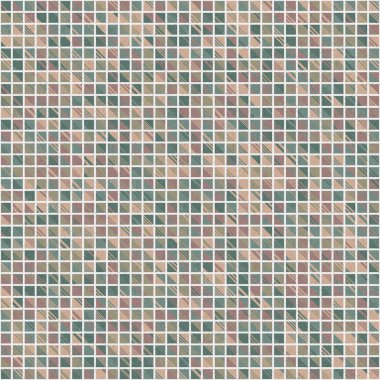 Soyut geometrik desen üretken hesaplama sanatı illüstrasyonu, fayans renk parçalarının taklidi