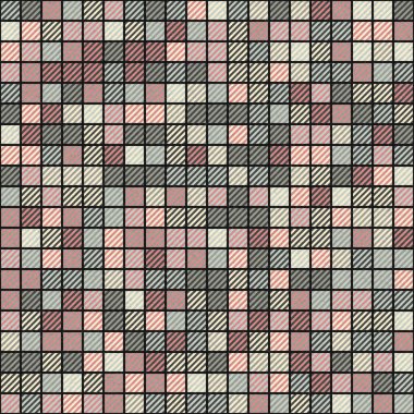 Soyut Geometrik Desen üretken hesaplama sanatı çizimi