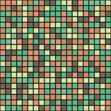 Soyut Geometrik Desen üretken hesaplama sanatı çizimi