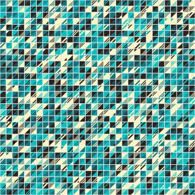 Soyut Geometrik Desen üretken hesaplama sanatı çizimi